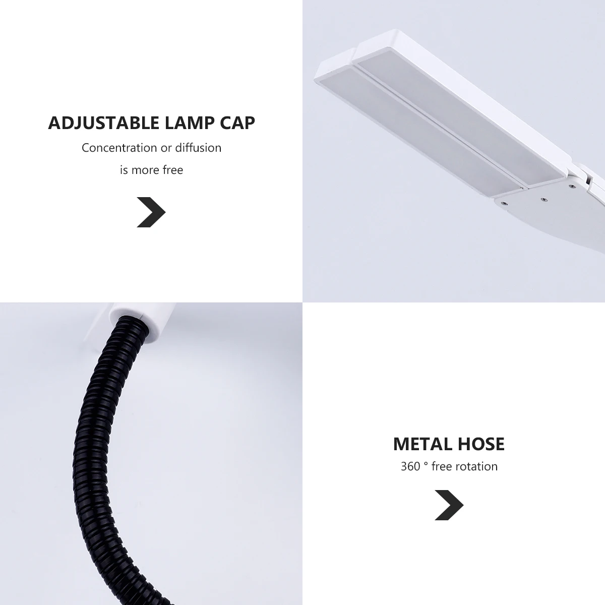 1Pcs Piano Lamp LED Adjustable Touch-on Clip Desk Lamp Dual Power USB Music Score Stand Light Eye Protection