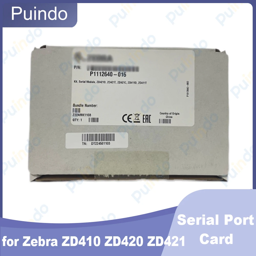 

P1080383-443 P1112640-016 Original Serial Port Card for Zebra ZD410 ZD420 ZD421 Barcode Label Printer