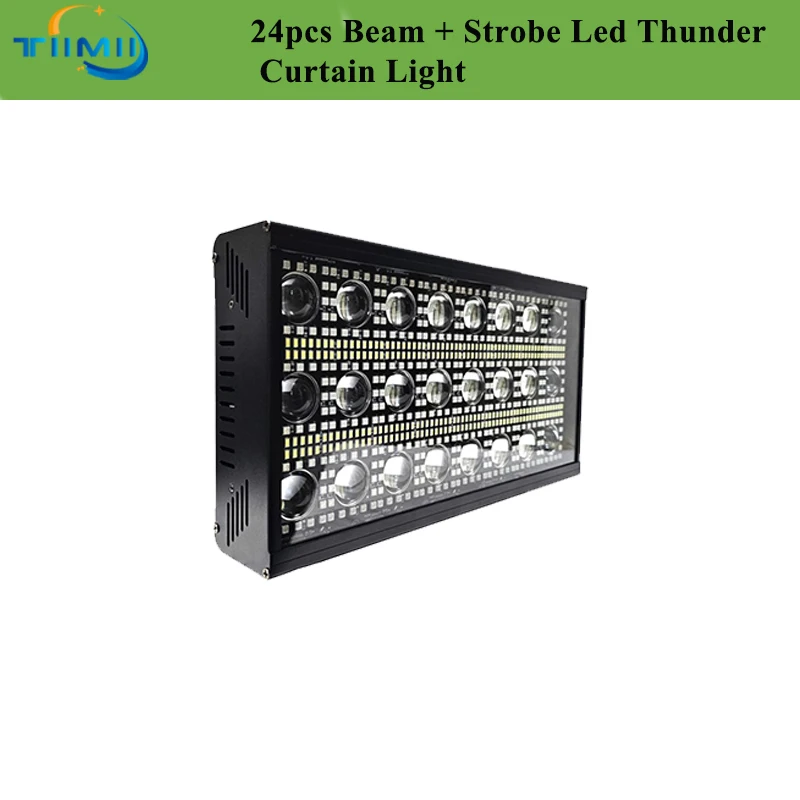 Beam Strobe Horse Dyeing 24*10w Strobe Matrix Lights Led Thunder Curtain Light Stage Nightclub Dyeing Effect Lights