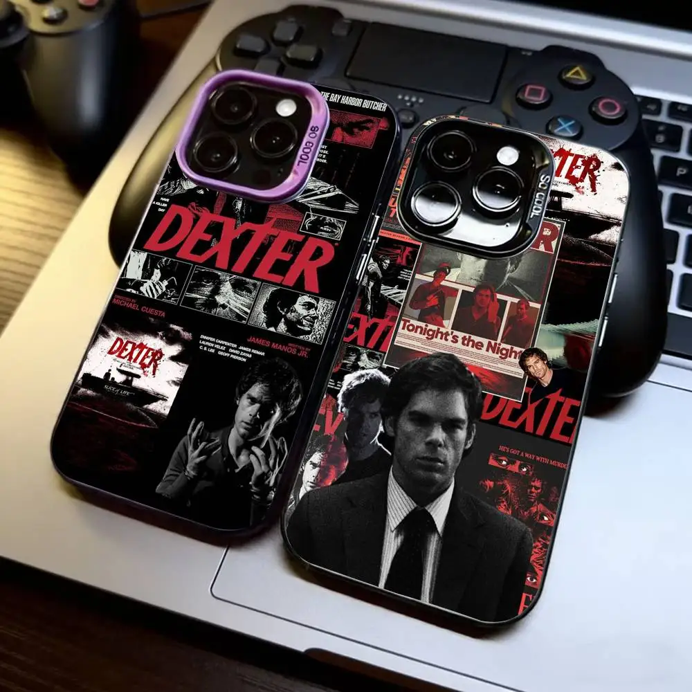 

Dexter Morgan Phone Case For iPhone 17,16,15,14,13,12,11 Plus,Pro Max,XS,Colorful Silver Black Cover