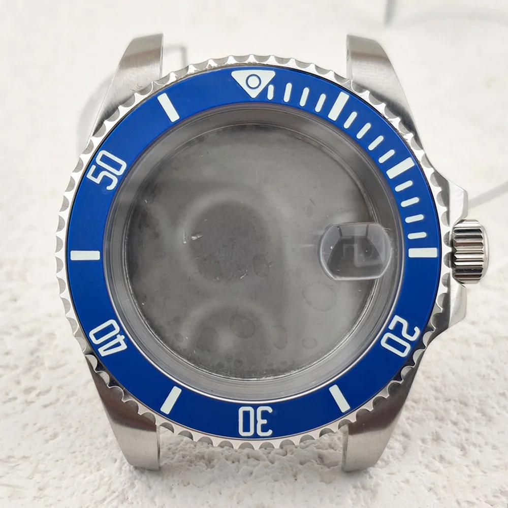 38mm X 30.5mm Beveled Ceramic Bezel Super Blue Green Luminous Bezel Insert Fit 40mm For Submarine Watch Case Watch Accessories