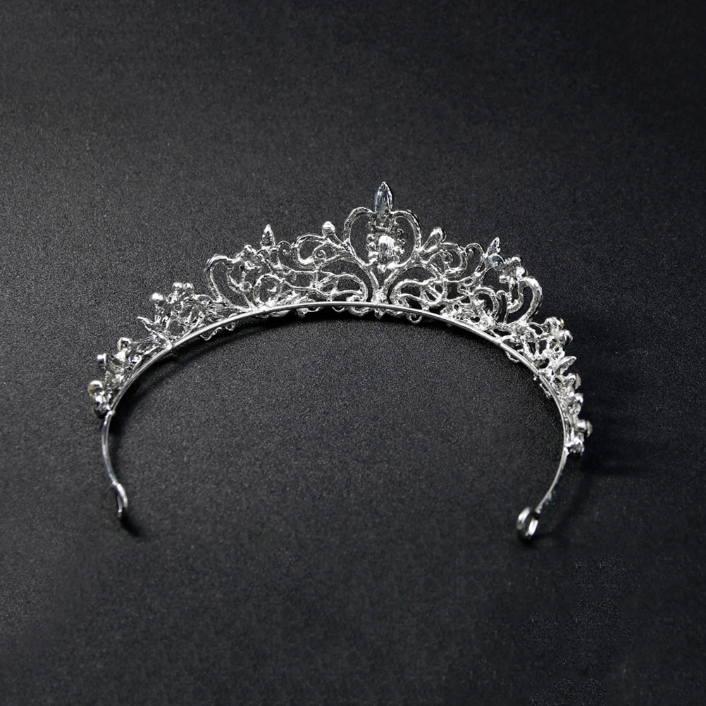 

Crown Hair Accessory Crystal Wedding Bridal Headwear Baroque Rhinestones Jewelry Durable Unique Structure Engagement Pageant