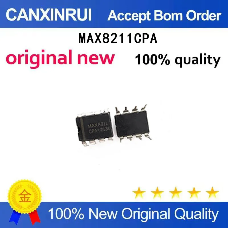 (5-100 Pieces) Brand new original MAX8211CPA MAX8211 DIP8 microprocessor voltage detection spot chip