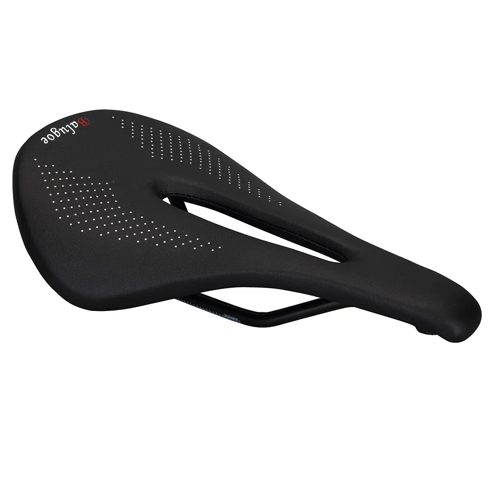 BALUGOE EC90 Bicycle Seat Saddle Mtb Road Bike Mountain Bike Racing Saddle Pu Breathable Soft Seat Cushion Black Red White