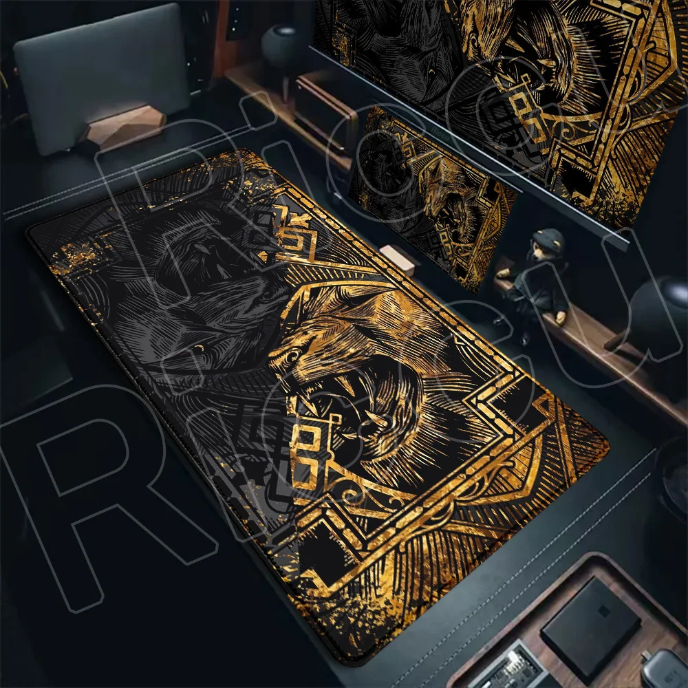 

Metal Lion Gaming Esports Mouse pad Notebook Non-Slip Durable 40x90cm Desk Mat Gaming mats pc accessories mousepad Office carpet