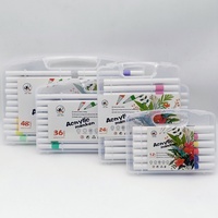12 color /24 color /36 color /48 color acrylic marker folding box Art diy water large capacity watercolor
