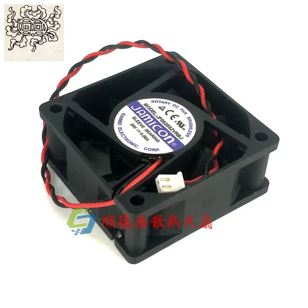 

Ltsf For JAMICON JF0625S2VRBJ DC 24V 0.06A 60x60x25mm 2-Wire Server Cooling Fan