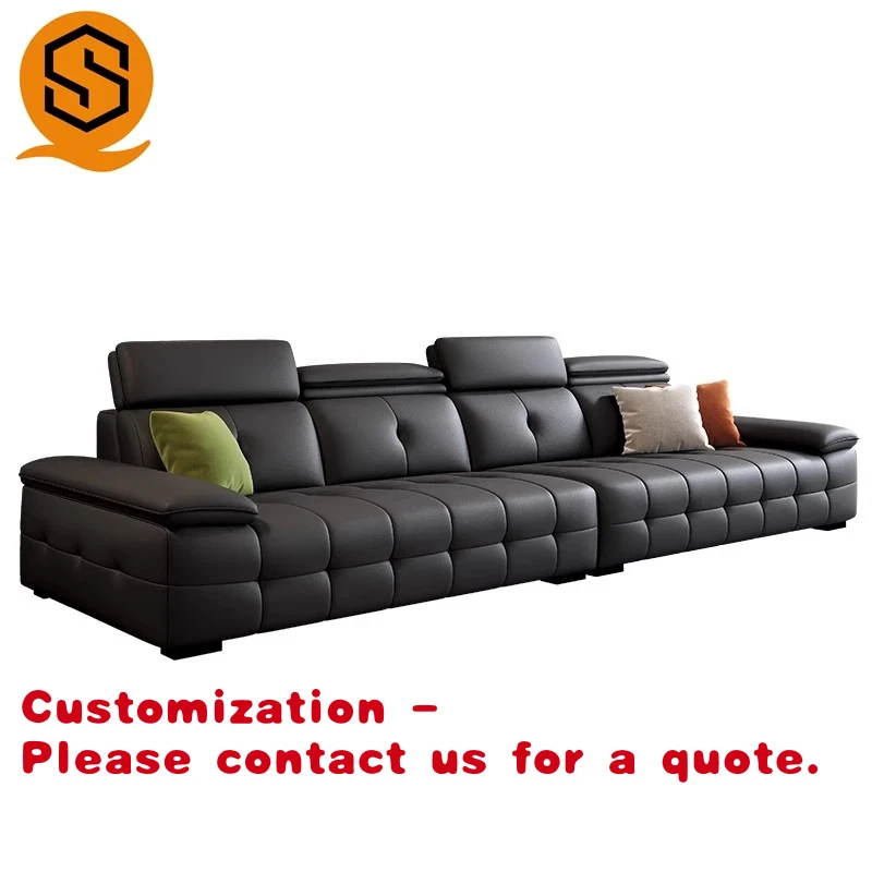 

Customize.Modern Design and Leather Material Sofa Leather Sofa 3 Seater More or Less Choose Double Sided Sofa