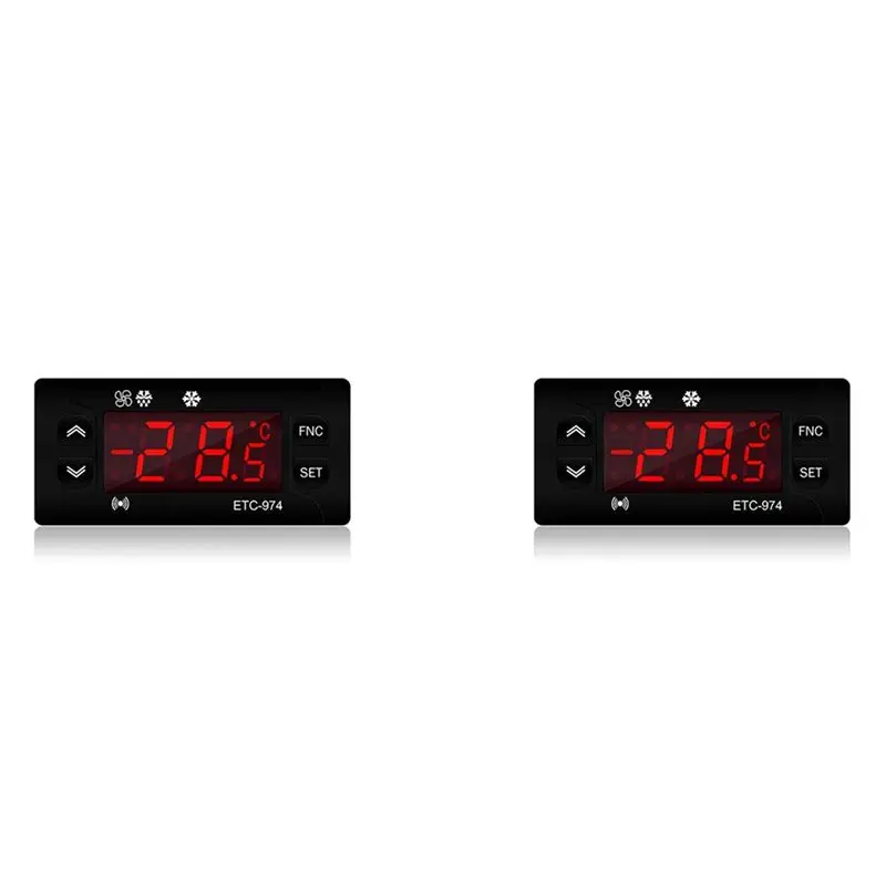 AT05-6X ETC-974 Mini Temperature Controller Refrigerator Thermostat Regulator Thermoregulator Thermocouple NTC Dual Sensor
