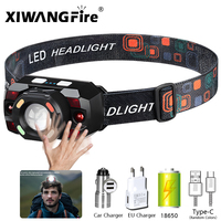 Portable Induction Led Headlamp Rechargeable Sensor Lamp 5Modes Headlight 18650 Waterproof Night Fishing Camping Head Flashlight