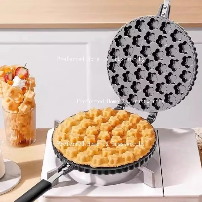 

Plum Blossom Cake Mold for Household Use, One Flavor Clamping Pot, Double sided Baking Mold