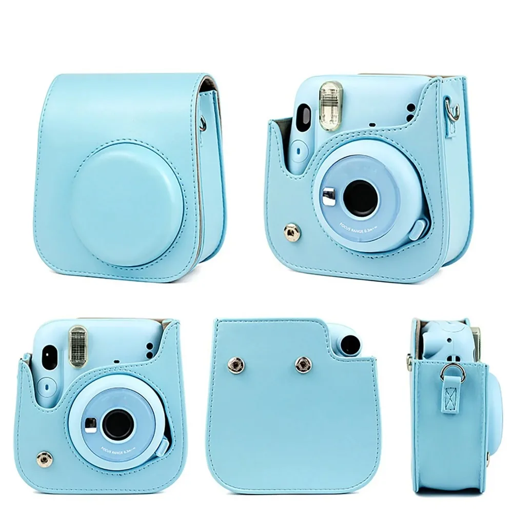 Funda portátil para cámara instantánea, bolso de cuero PU con correa para el hombro, Compatible con Fujifilm Fuji Instax Mini 11, venta al por mayor