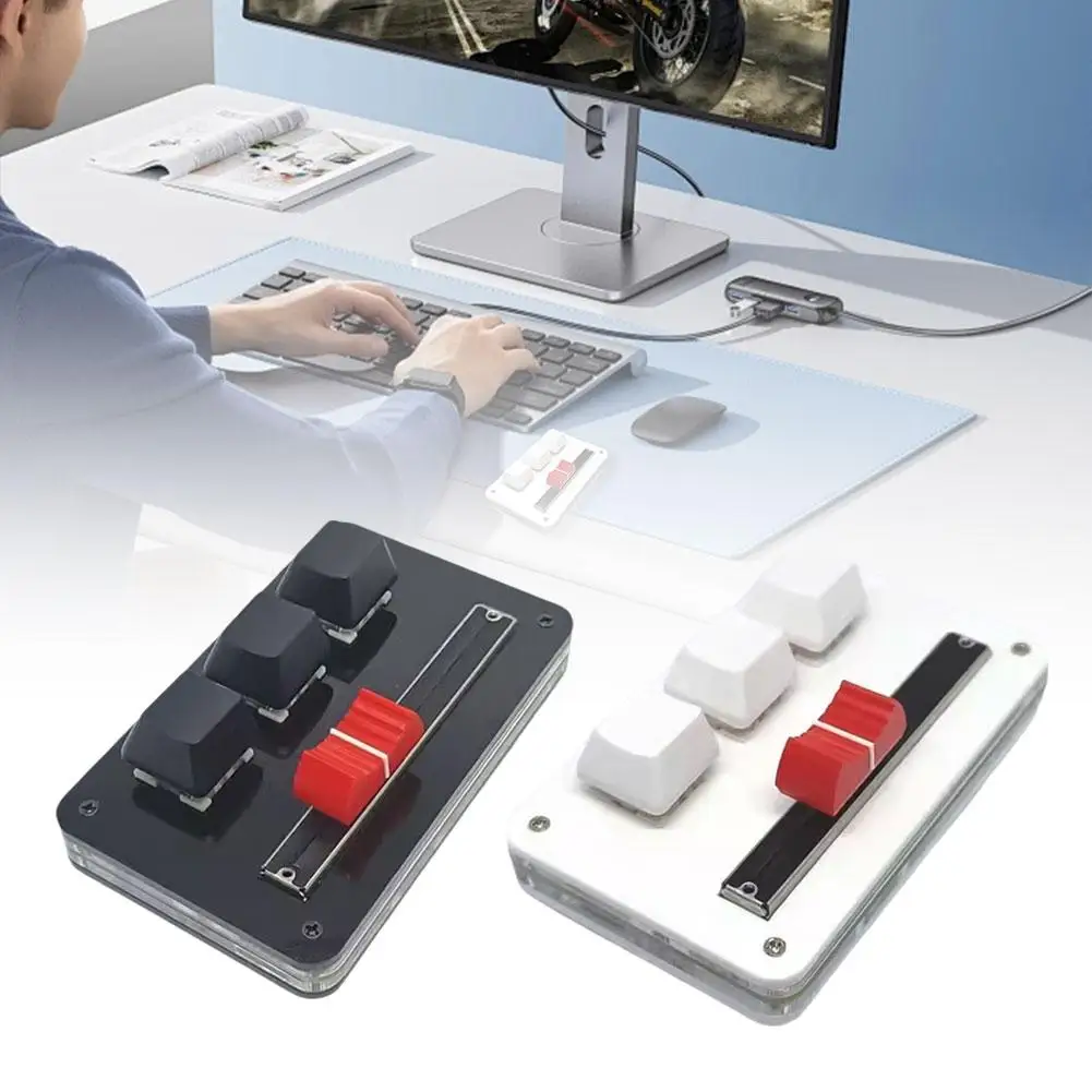 Adjustable Recording Volume Mini Pad 3 Usb Bluetooth Midi Custom Programmable Macro Mechanical Board For Gaming E8o7