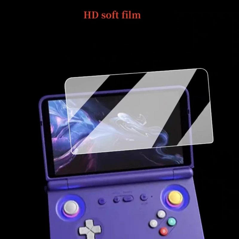 PET Screen Protector For Retroid Pocket 2 Handheld Gaming System Enhances Visual Clear Without Button Interferences