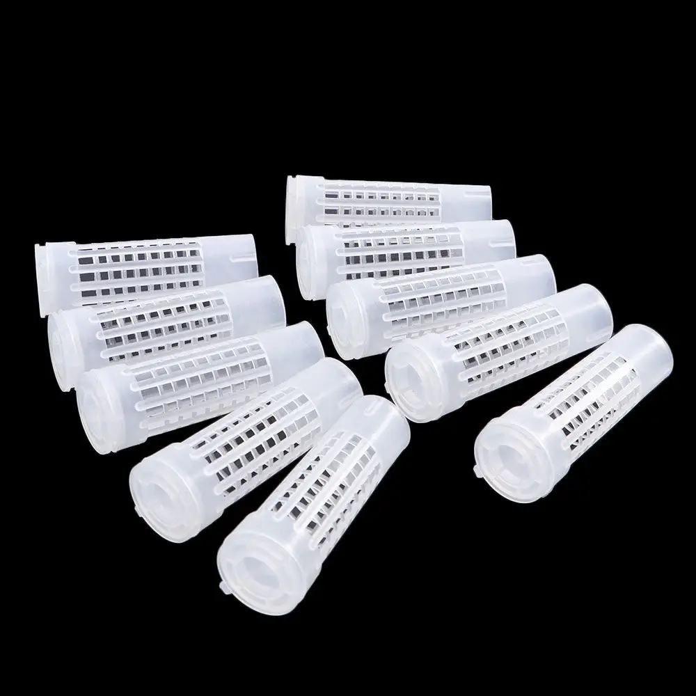 

50Pcs Beekeeper Equipment Cell Cup Holder King Bee Protective Cover Bees Rearing Bee Queen Cage Rearing Cup