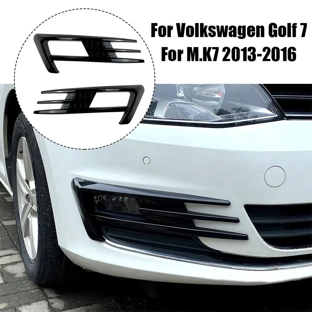 

Front Bumper Spoiler Fog Lamp Cover Air Knife Splitter Body Kit For Volkswagen Golf 7 For M.K7 2013-2016 Lamp Cover Accessories