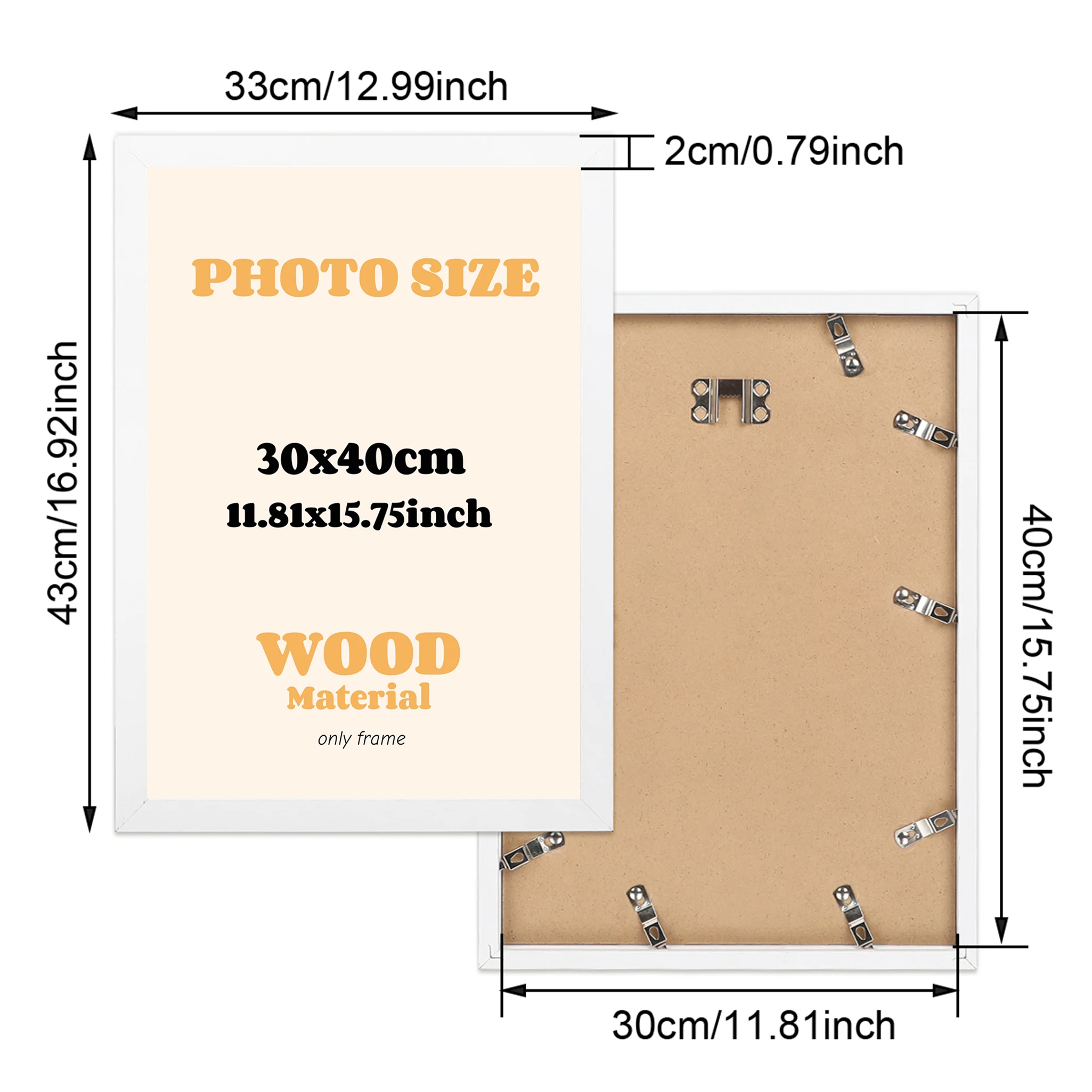 �y�Z�[�����z30x40cm �t�H�g�t���[�� ���Ɣ��̐F �ؐ� �ǂɊ|���邱�Ƃ��ł��܂� �n�[�h�E�F�A�t�� �|�X�^�[ �L�����o�X �G�� ����