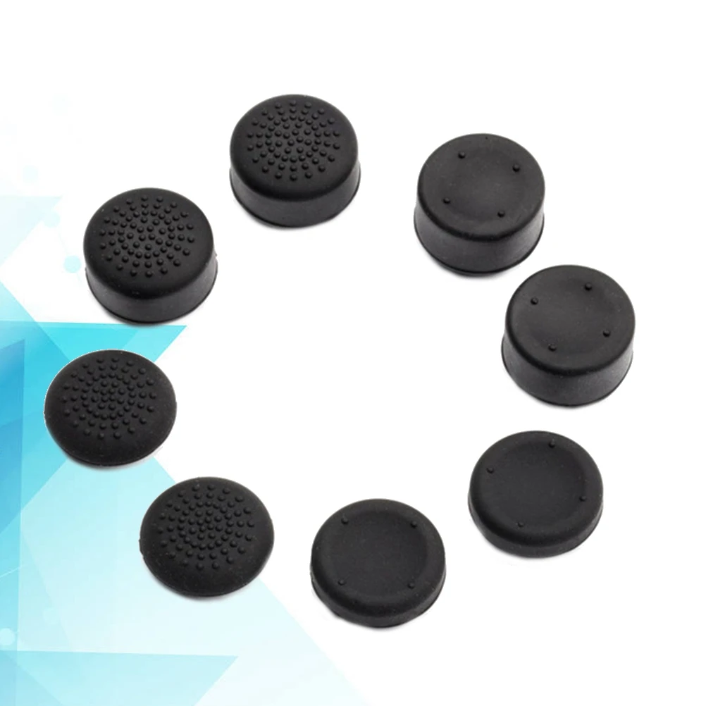 8 قطعة غمبد الإبهام يغطي سيليكون تعزيز الارتفاع المضادة للانزلاق قبضة عصا التحكم حامي أذرع التحكم في ألعاب الفيديو الملحقات