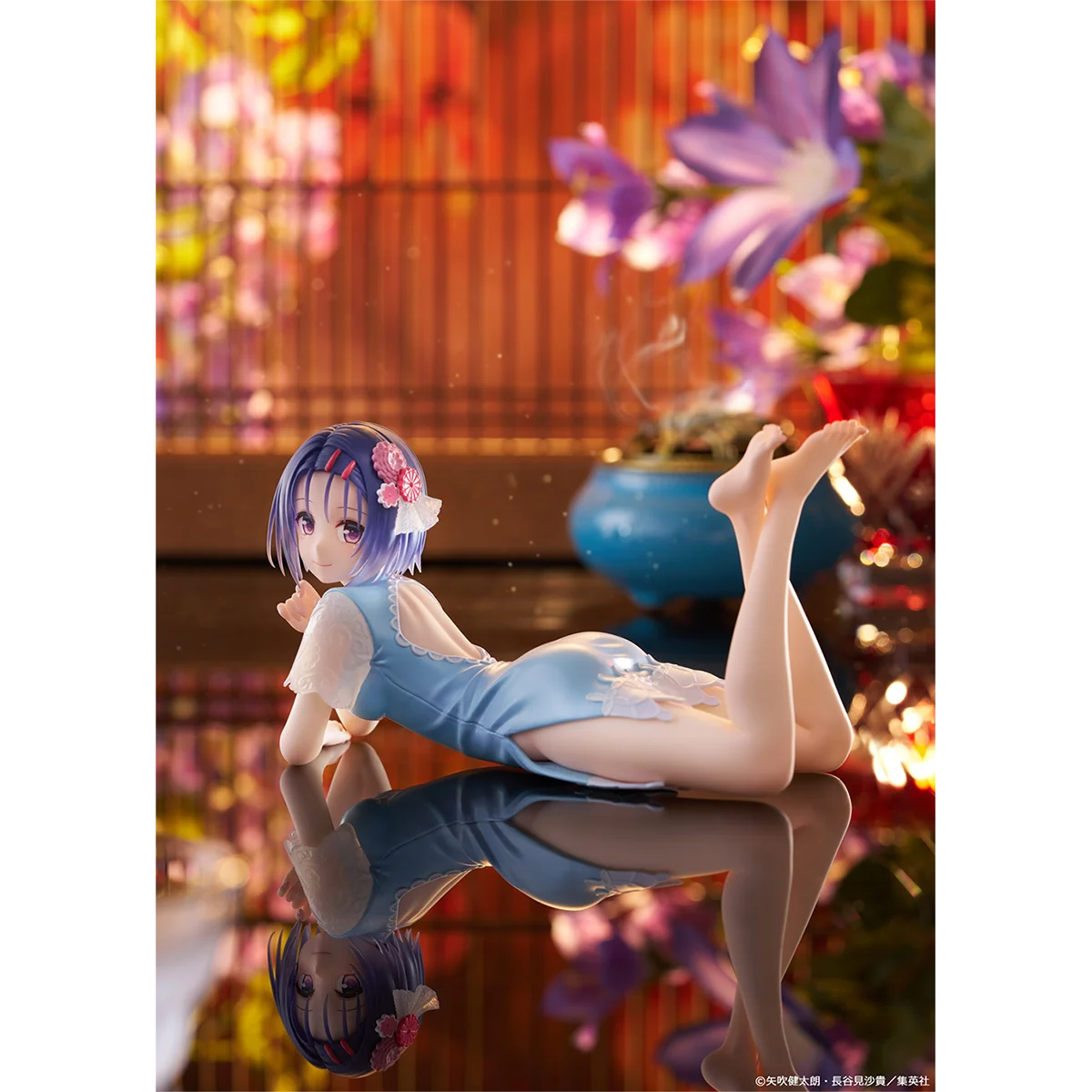 TAITO Desktop Cute To Love-Ru Escuridão Sairenji Haruna China Vestido ver. Figuras de anime modelo colecionável brinquedo Bishoujo ornamento