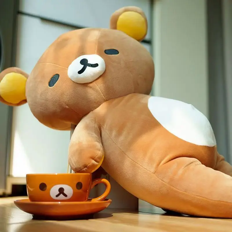 35/50cm Cartoon Fatty Rilakkumas Plush Toy Doll Sleeping Hug Pillow Sofa Cushion Room Decoration Festival Girl Surprise Gift