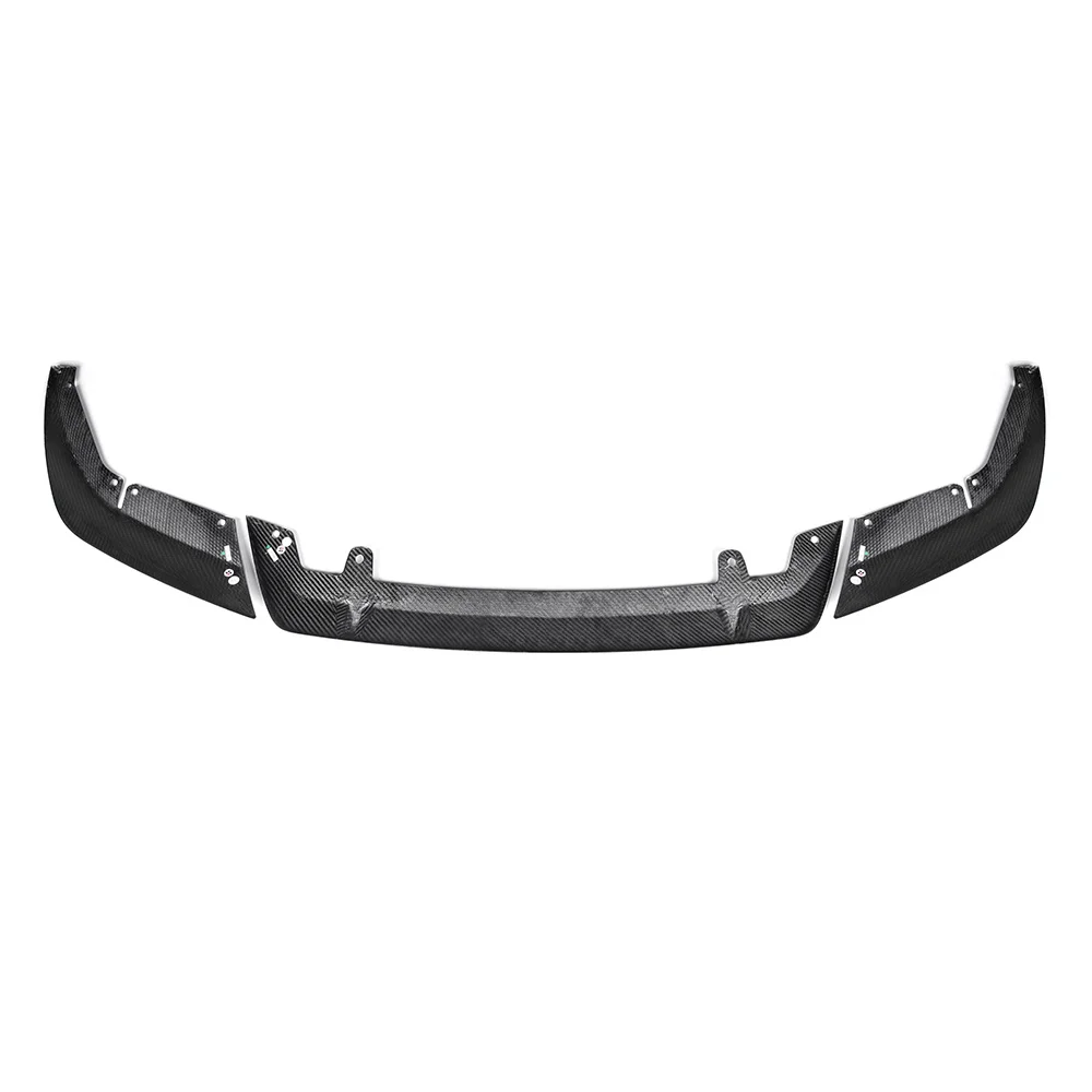 Real Dry Carbon Fiber Front Bumper Chin Lip Spoiler For BMW F90 M5 LCI 2021-2024 3PCS/SET ( Not Fit Pre-Lci )