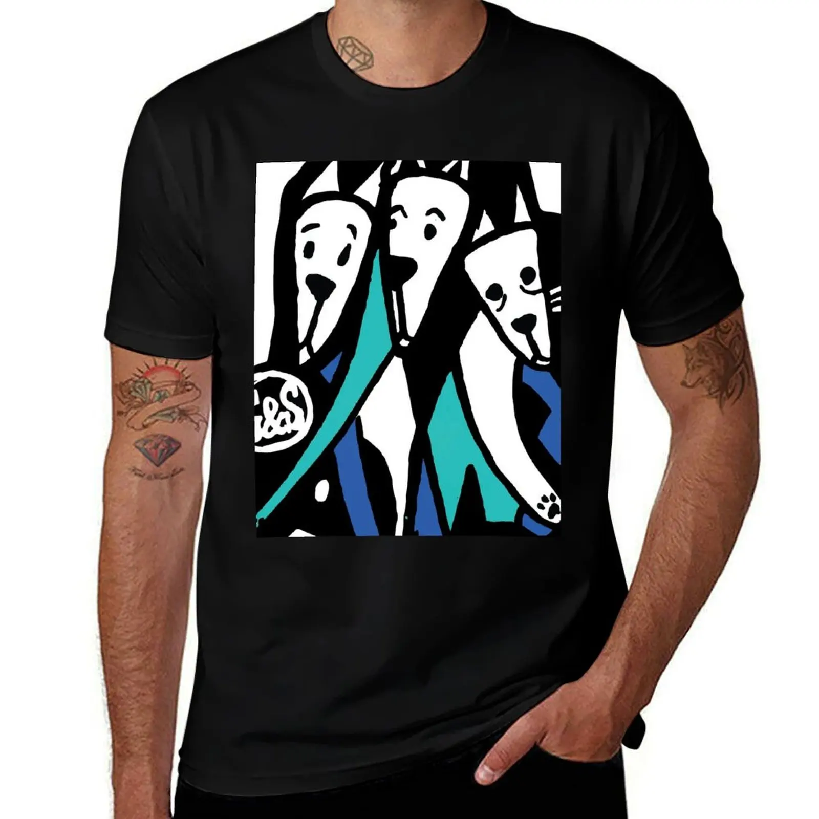 Neil Blender 3 dogs G&S vintage skateboard T-Shirt Fitness Training Breathable Tee T-Shirt