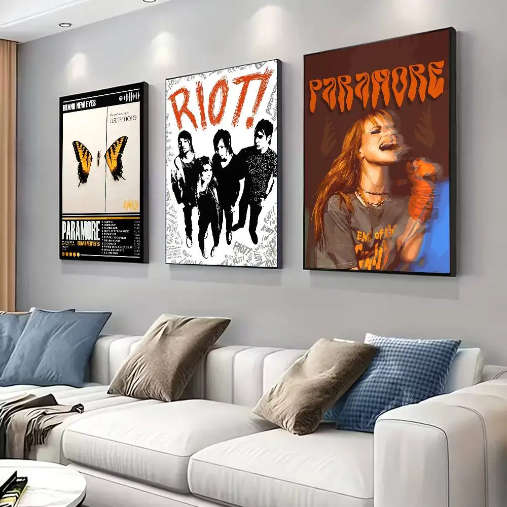 Singer Paramore Poster for Modern Decor in Home Offices, Bedrooms, Living Rooms, Kitchens, Bathrooms.