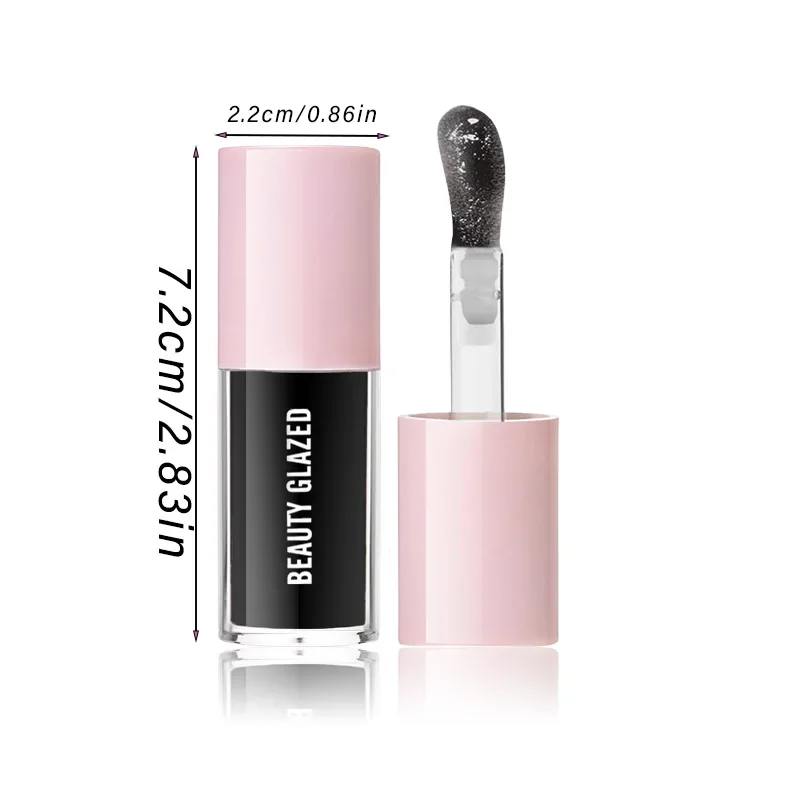 Schoonheid Geglazuurde Zwarte Lip Olie Hydraterende Lip Plumping Lipgloss Lippenstift