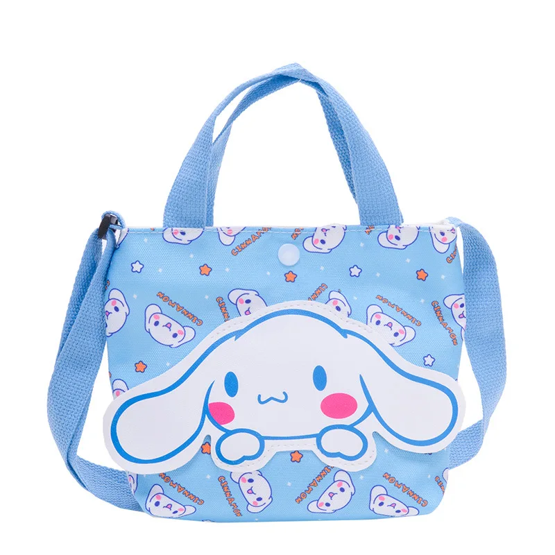 Sanrio Kuromi My Melody Cinnamoroll Pompom Purin Cartoon Shoulder Bags Children's Handbag Girls Shopping Bag Christmas Gift