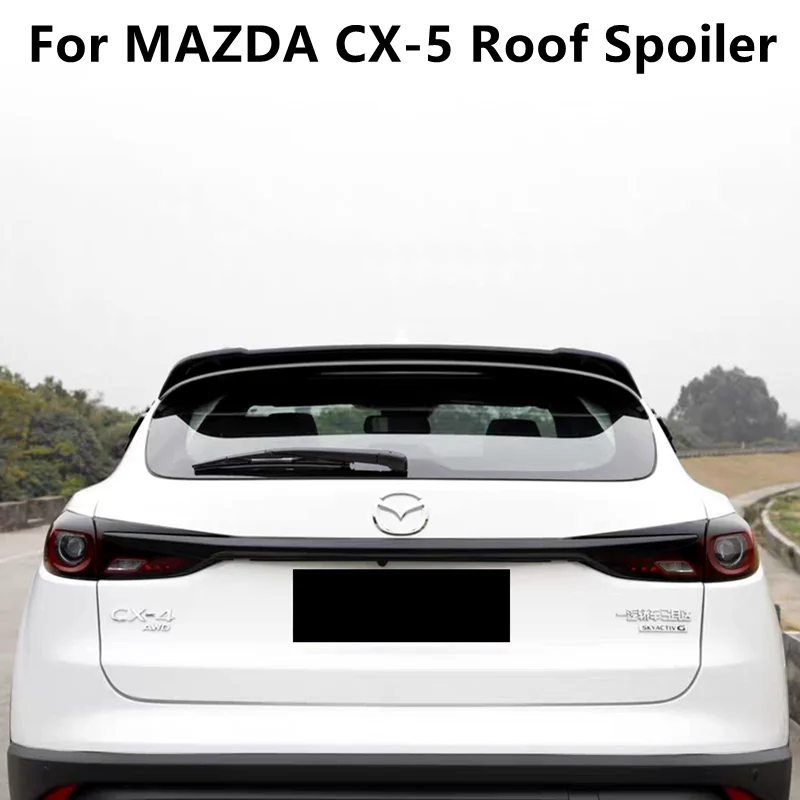 For Mazda CX-5 CX5 Spoiler 2017 to 2022 High Quality ABS Plastic Unpainted Color Luggage Wing Rear Roof Spoiler Car Styling