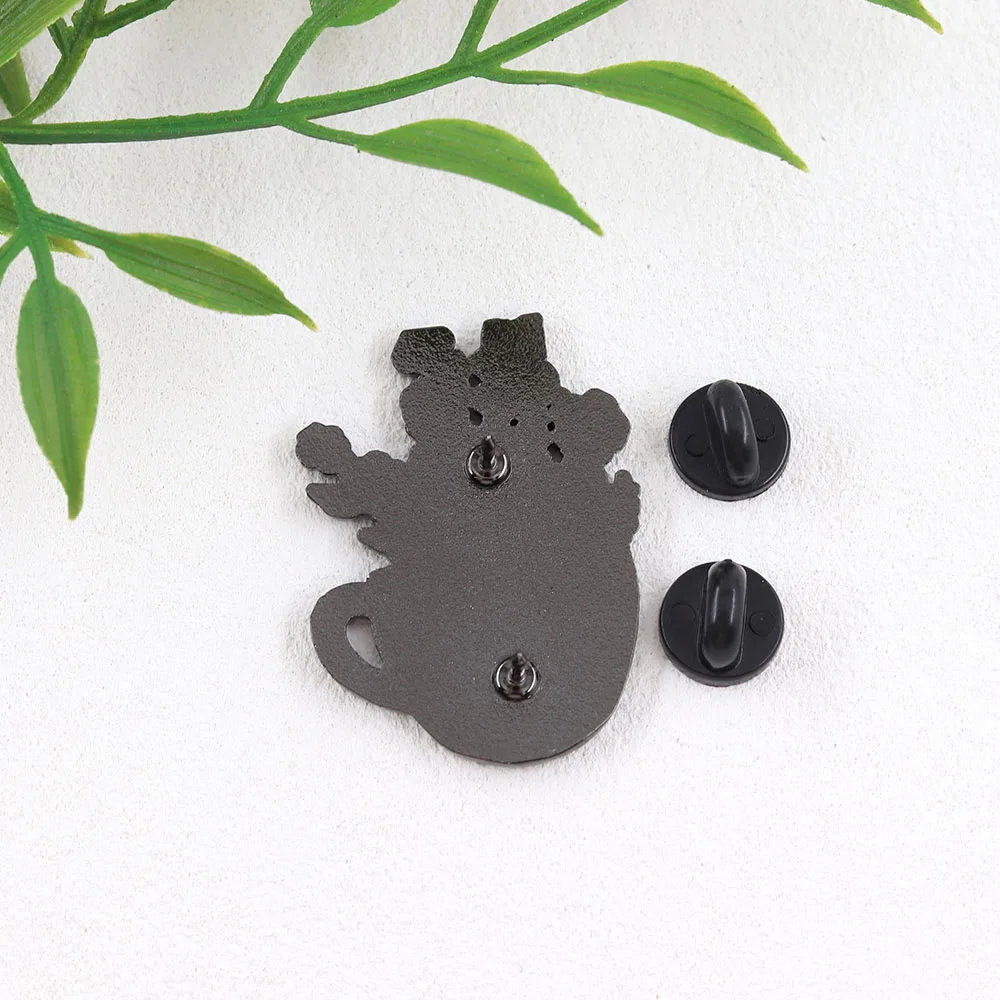 Bibelvers „Betrachtet, wie die Wildblumen wachsen“ Emaille-Pin, Blumen-Teebecher-Schmetterlings-Brosche, inspirierendes Sprichwort-Abzeichen, Accessoire – Detail 8