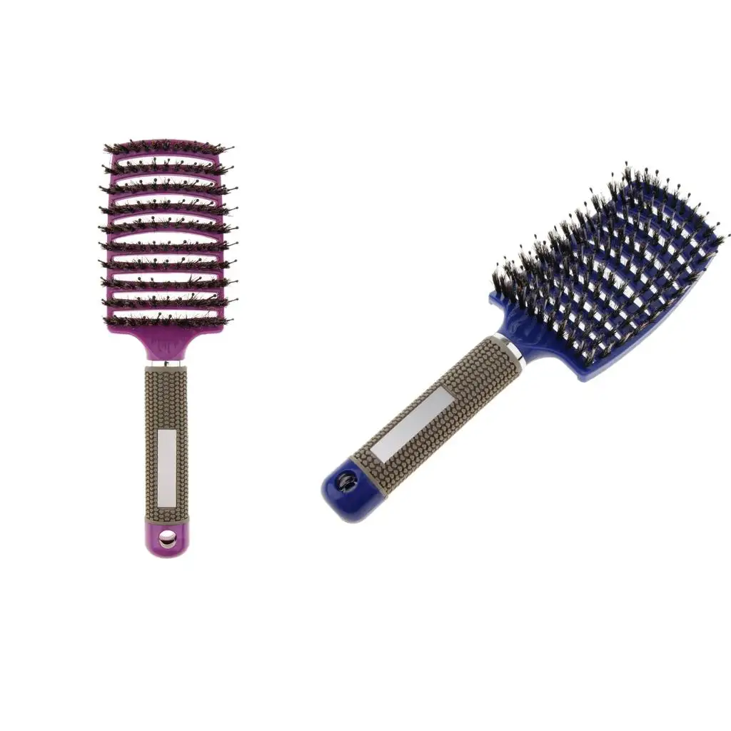 Wide Tooth Paddle Comb Functional Anti Static Comb Set for Women Plastic Hair Stylers for Salon Use