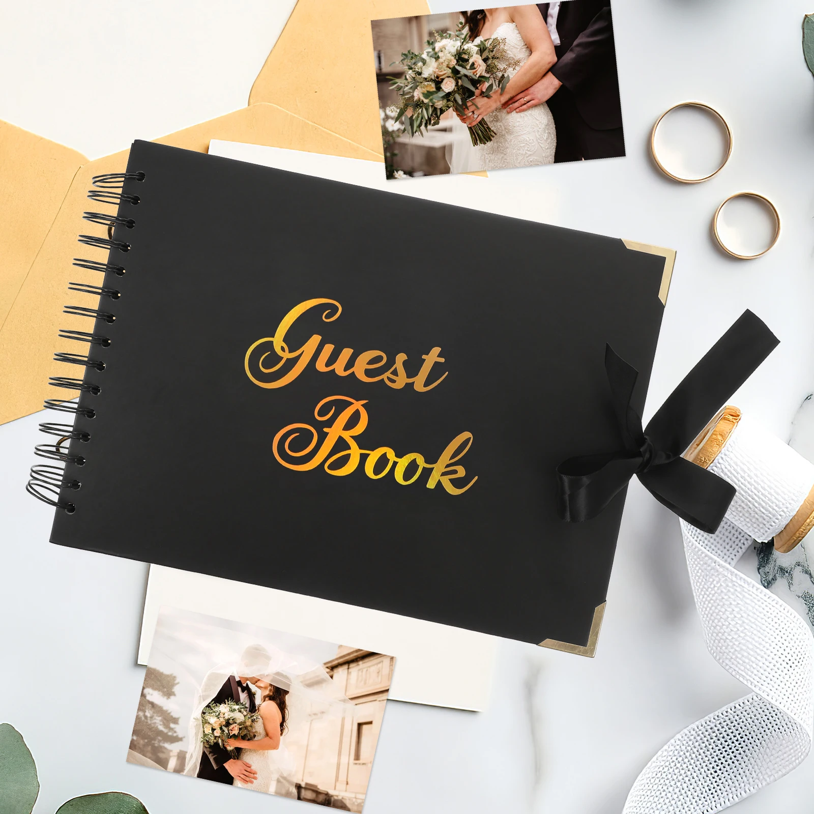 

Rustic Graduation Guest Sign In Book for Party Wedding Event Premium Material Classic Design Simple Elegant