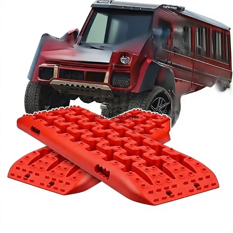 For Mud Sand Snow Off‑Road 4WD Emergency Tool Heavy‑Duty Nylon Car Recovery Traction Ladder Anti‑Slip Tire Track