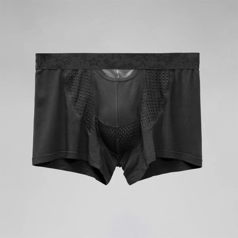 Spermy cord bullet type separation panties men's scrotal support vein bottoms ice silk bag varicose flat corner British