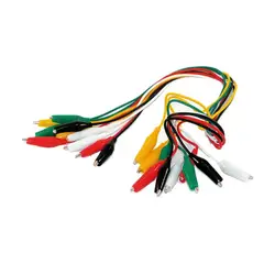 10 unids/set pinzas el��ctricas de cocodrilo DIY cables de prueba pinzas de cocodrilo de doble punta clip de Roach kit de cable de puente de prueba