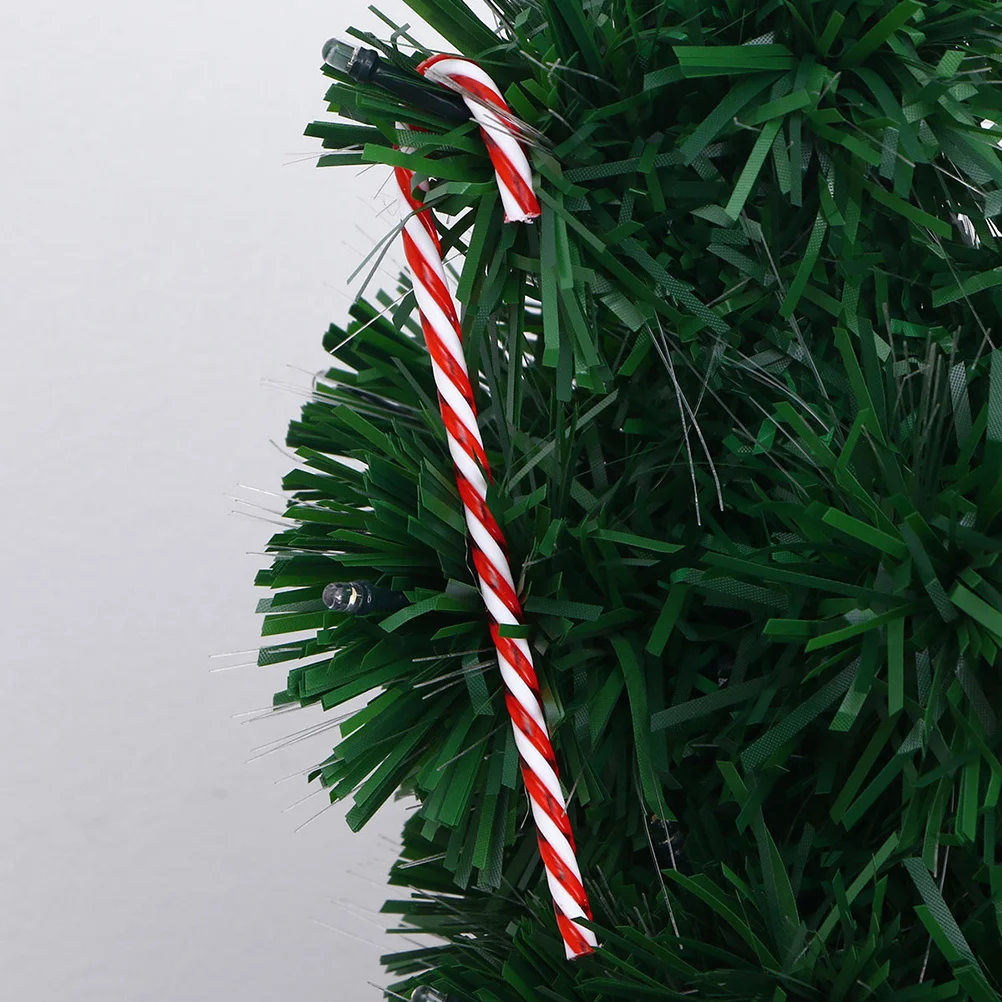 

24Pcs Santa Claus Walking Stick Candy Cane Christmas Tree Decoration Red White Fun Festive Party Decor Candy Cane