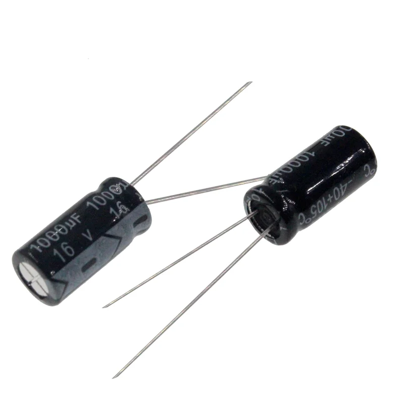 Imagem -02 - Capacitor Eletrolítico de Alumínio Radial 50 Pcs 1000uf 16v 1000mfd 16volt 8*12 mm 1000mf16v 16v1000mf 16v1000uf 1000uf16v