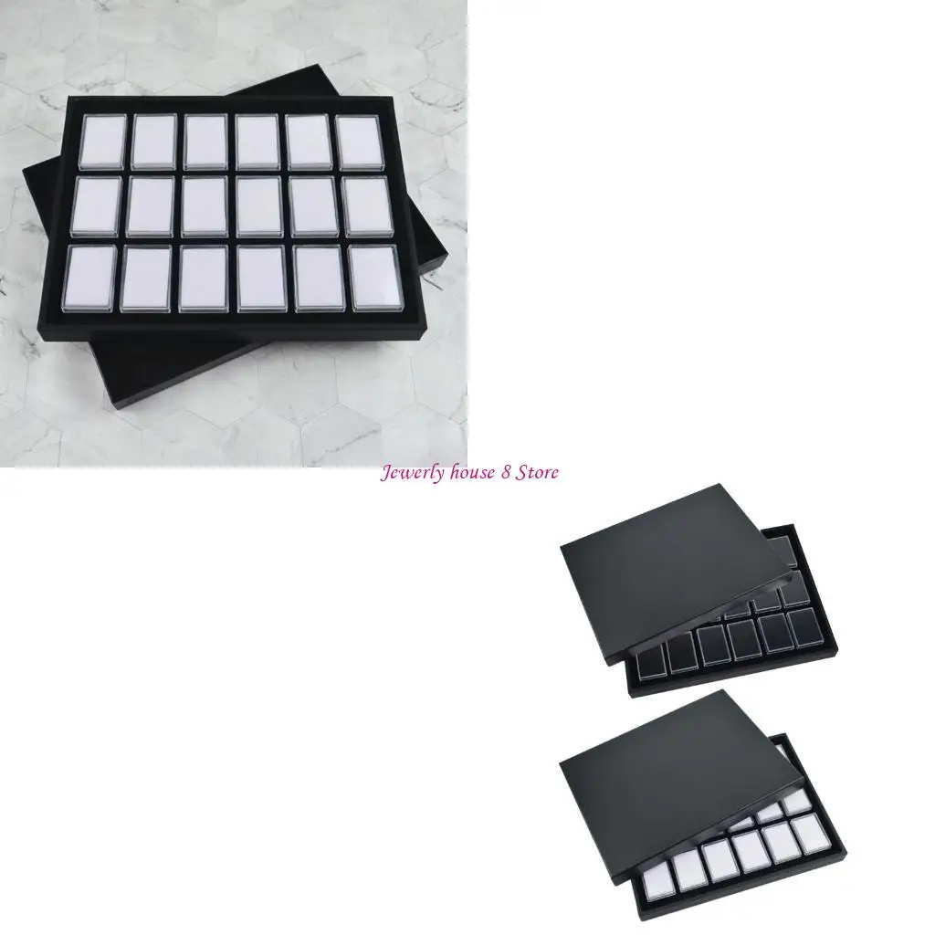 

Gemstones Organiser for Collectibles Jewelry Presentation Tray with Small Cases
