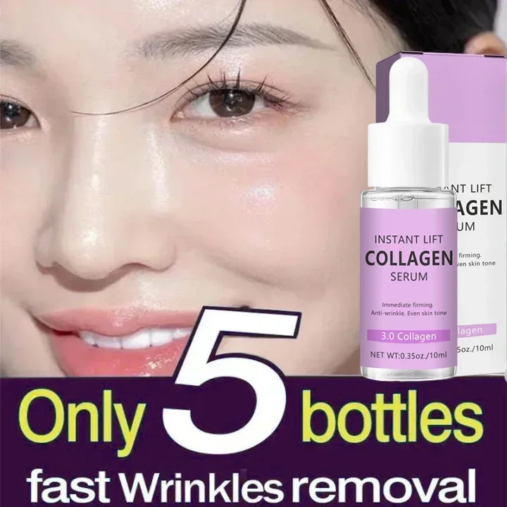 

Collagen Face Serum Wrinkle Removal Anti Aging Hyaluronic Acid Forehead Fine Lines Lifting Facial Serum Skin Care Beauty