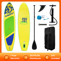 Funwater Inflatable Stand Up Paddle Board 350X87X15 Paddling Board Surfing Sup Board Surfboard Max Load 190KG+ with Accessory