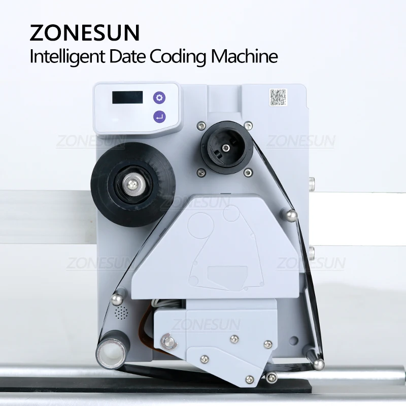 ZONESUN ZS-DC24A อัจฉริยะอัตโนมัติวันที่ Coder ชุดการผลิตวันที่ Thermal Transfer เครื่อง