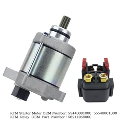 KT/M Motorcycle Starter Motor And Relay Engine Set 55440001000 55540001000 58211058000 For KTM 250 300 EXC XC-W For Husqvarna