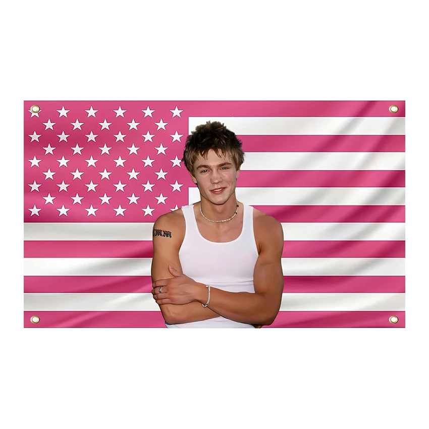 Chad Michael Pink Art Flag 5x3 Ft Wear Resistant And Fade Resistant Decorate The Bedroom Living Room To Provide Fun