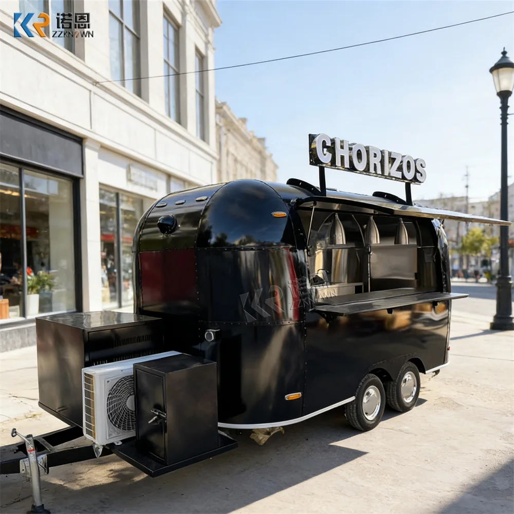 

Portable Mobile BBQ Service Trailer Luxury Outdoor Ice Cream Catering Trailer Custom Ice Cream Food Trailer Fully Equipped