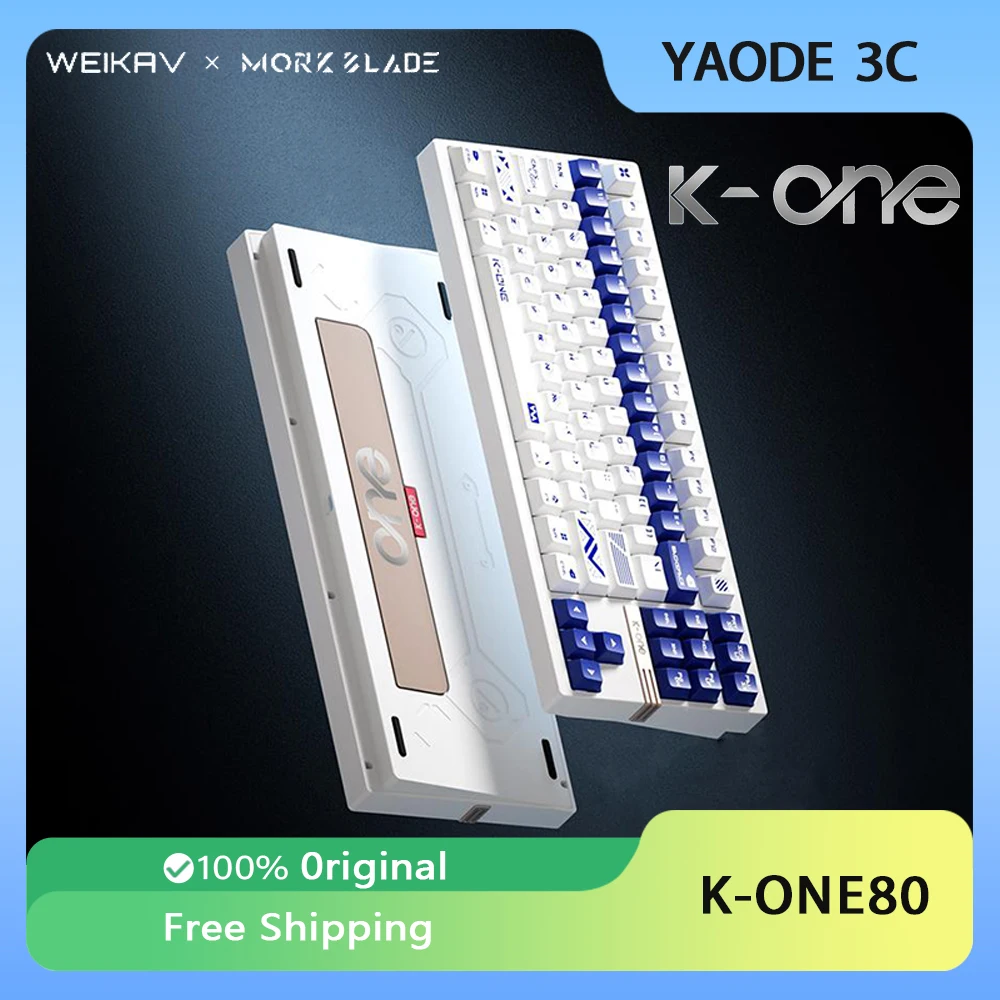 

WEIKAV K-ONE 80 Magnetic Switch Keyboard Mechanical 0.005RT 8K RGB Gasket Aluminum Alloy Esports Gaming Keyboard PC Accessories