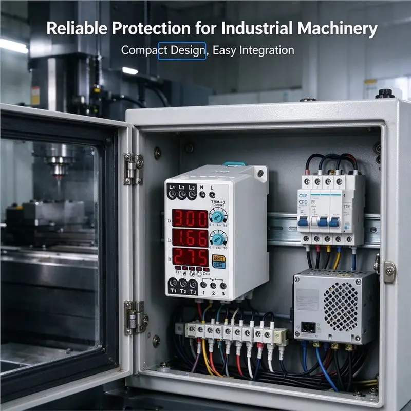 SHGO-Thermal Relay For Samwha-Dsp TRM 03 Single Phase Motor Protection Relay Digital Overload Asymmetry