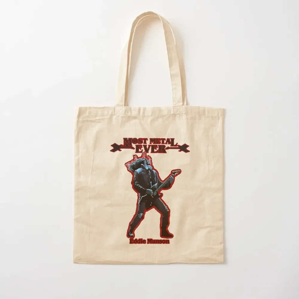 

Eddie munson guitar power music Tote Bag tote bags aesthetic men's cloth woman shopping trolley