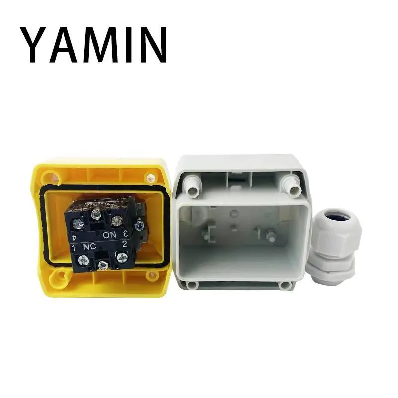EX Di Arresto di Emergenza Push Button Switch Box 1P Latch Blocco Elettrico Ascensore Ascensore a prova di Pioggia A Prova di Esplosione 1NO 1NC LA38-11ZS