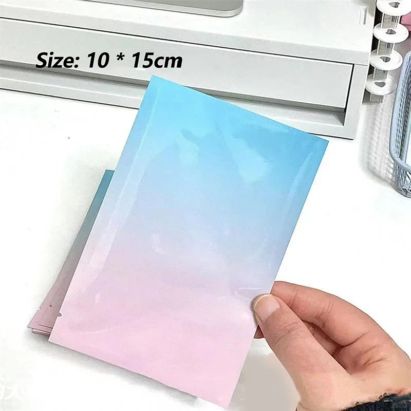 20 PCS Azul Rosa Gradiente Bolso Plano Sacos de Presente Sacos de Embalagem Decorativa Embalagem de Presente Exclusiva